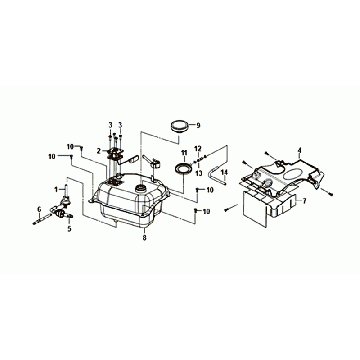 Benzinetank - Tankvlotter Sym Fiddle III Euro 4