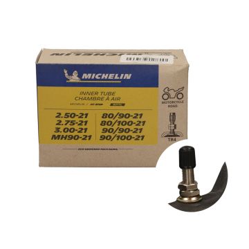 Binnenband Michelin 250/275/300x21 80/90-21 80/100-21 90/90-21 90/100-21 Michelin 206108 recht ventiel