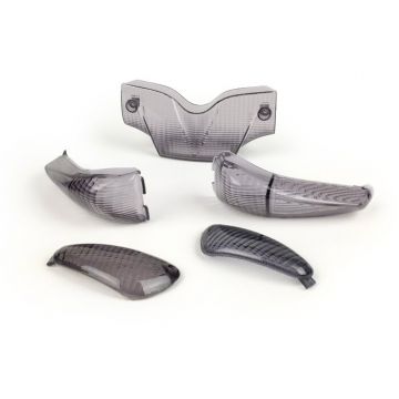 Knipperlichtglazen BGM Original set van 5 Gilera Runner <-2005 zwart