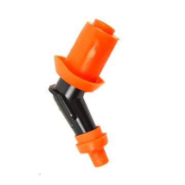 Bougiedop zwart-oranje type China scooter 4-takt GY6