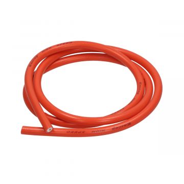 Bougiekabel 7mm dikte rood-oranje 1meter lengte