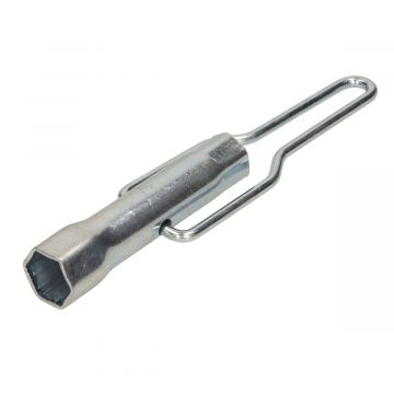 Bougiesleutel duo universeel lengte 10,5cm 16mm 1 kant/21mm 1 kant sleutelmaat 2/4-takt (voor B en C type NGK bougie)DMP