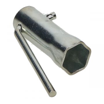 Bougiesleutel universeel lengte 6cm 21mm sleutelmaat (voor B type NGK bougie) DMP