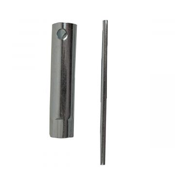 Bougiesleutel bromfiets 4-takt 16x100mm lengte/ diameter 10mm SW16
