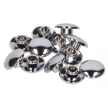 Sierdop chroom voor montage in inbusbout M8 voorwiel Vespa onder andere Primavera/Sprint/LX/LXV/S DMP 12 stuks