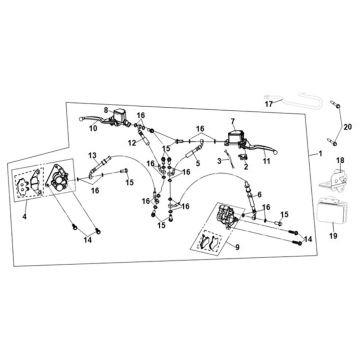 Brake System Assy Sym Symphony ST 125i LC E5