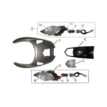 Voorkap - Knipperlichten voorzijde BTC Bellagio (12 inch) 20 creme