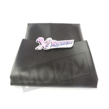 Zadelhoes Peugeot Fox met lang zadel zwart