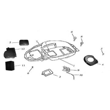 Helmbak AGM GT blauw