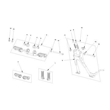Middenstandaard - Voetsteunen Bye-Bike