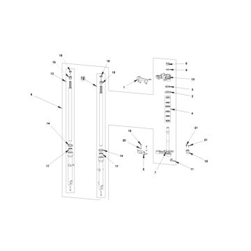 Voorvork - Balhoofdstel Bye-Bike