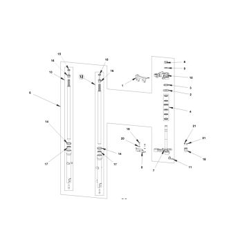 Voorvork - Balhoofdstel Bye-Bike