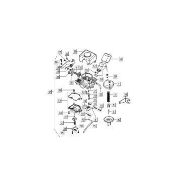 Carburateur - Choke Kymco Filly 50 4-takt AC zilver
