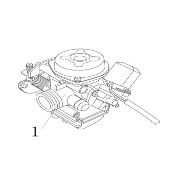 Carburateur China Ape 50 4-takt AC wit