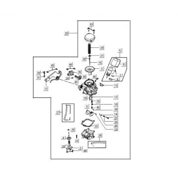 Carburateur onderdelen Keihin 16.5mm 4-takt