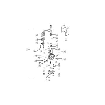 Carburateur Kymco Dink 50 2-takt AC zilver