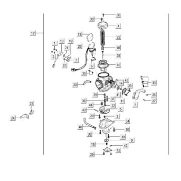 Carburateur Kymco Grand Dink 250 4-takt
