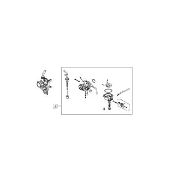 Carburateur Kymco Nexxon 50 4-takt AC donkergrijs