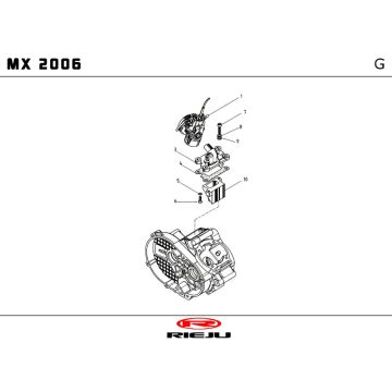 Carburateur Rieju MX rood 2010 2-takt