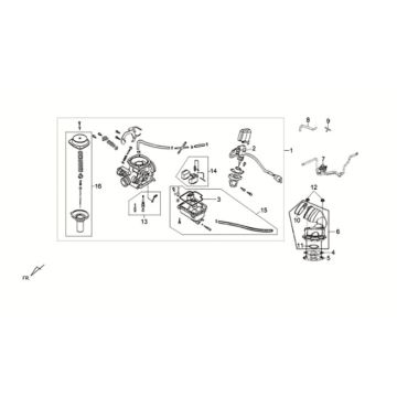 Carburateur Sym Crox 50 E3