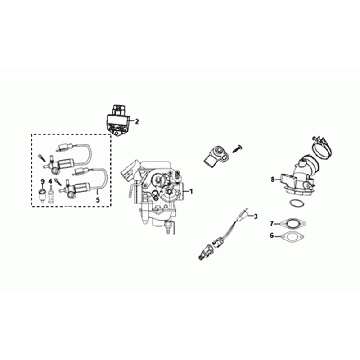 Carburateur Sym Orbit II Euro 4 Mat Gray