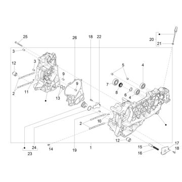 Carter Piaggio MP3 300 HPE / 300 HPE Sport ABS Euro 5 2020-2022