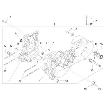 Carter Vespa Primavera 50 4-takt 2V 25km/u
