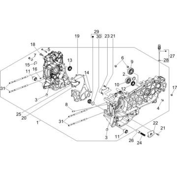 Carter Gilera Runner 200 VXR 4-takt LC Euro 3 2006-2007