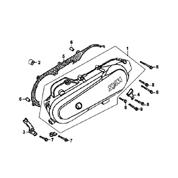Carterdeksel Sym Fiddle White WH8018P