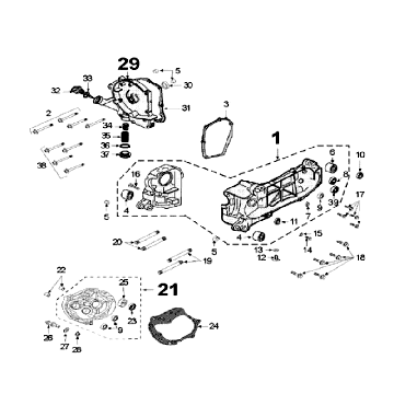 Carter Peugeot V-Clic 50 4-takt AC Wit