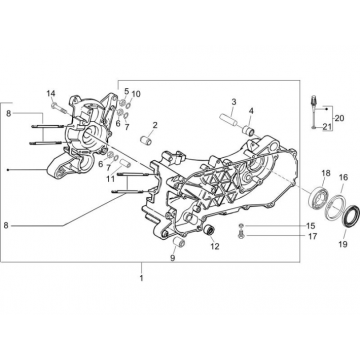 Carter Piaggio NRG Power DD 50 2-takt LC 2007-2017