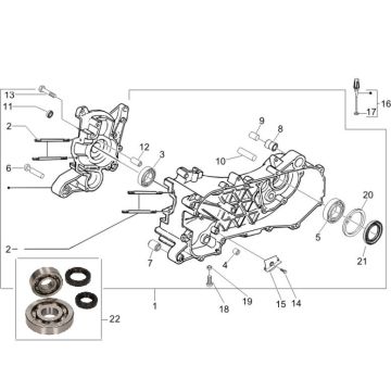Carter Piaggio Zip 2000 4-takt AC
