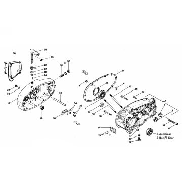 Carter - Koppelingsdeksel Zundapp C50 Sport 529-010