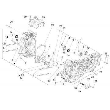 Carter Vespa GTS 125 IE ABS Euro 4 2016-2018
