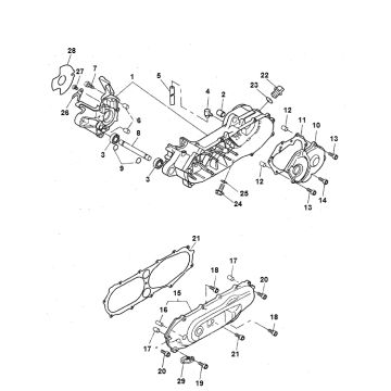 Carter - Carterdeksel Yamaha Bw's 2-takt