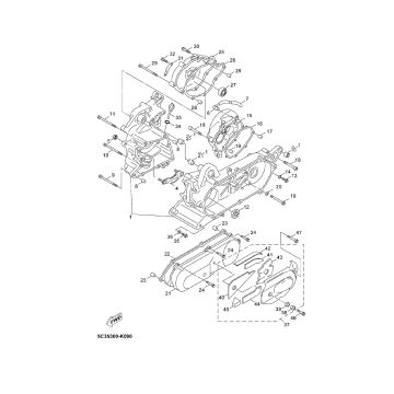 Carter - Carterdeksel Yamaha Neo's 50i 4-takt LC 2008→