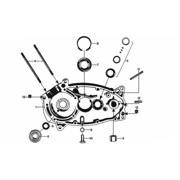 Carterhelft rechts Zundapp 350-500 en 510