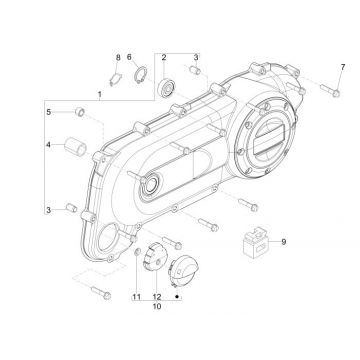 Carterdeksel Vespa S 50 2-takt AC
