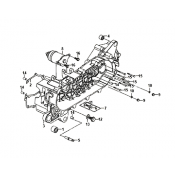 Carter - Startmotor Sym Jet 14