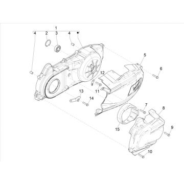 Carterdeksel Vespa GTS 300 HPE 4V IE ABS Euro 4 2019