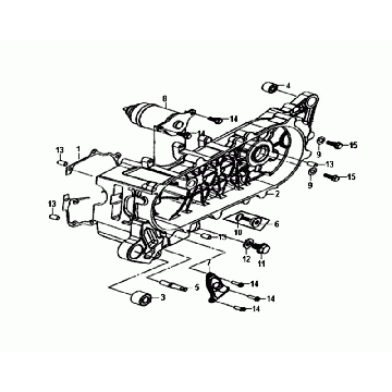 Carter - Startmotor Sym Allo Euro 4 (BK-5560S) Bright Black