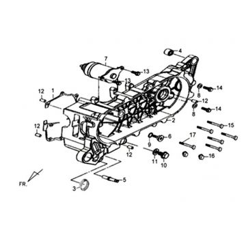 Carter - Startmotor Sym Tonik (WH8018P) white