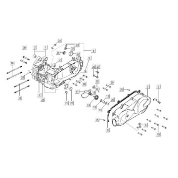 Carter - Carterdeksel Kymco Like 125 4-takt AC