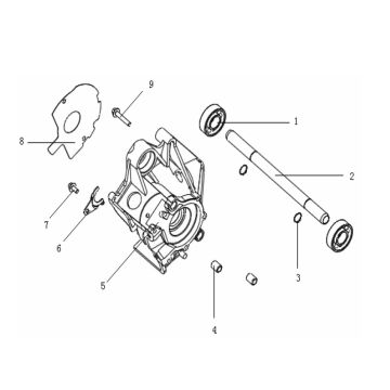 Carterhelft rechts Generic Ideo 50 2-takt 2010 blauw 25km/u