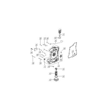 Carterhelft rechts - Peilstok - Oliefilter Kymco New Sento 50i 4-takt Wit