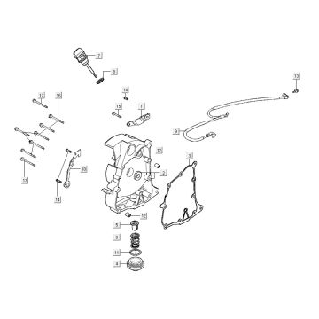 Carter - Peilstok - Oliefilter Kymco Agility City 16" 125 4-takt AC