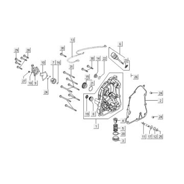 Carter - Peilstok - Oliefilter Kymco Downtown 125i 4-takt LC