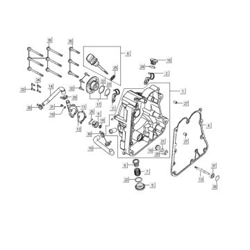 Carter - Peilstok - Oliefilter Kymco Grand Dink 250 4-takt