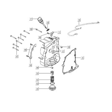 Carter - Peilstok - Oliefilter Kymco Like 125 4-takt AC