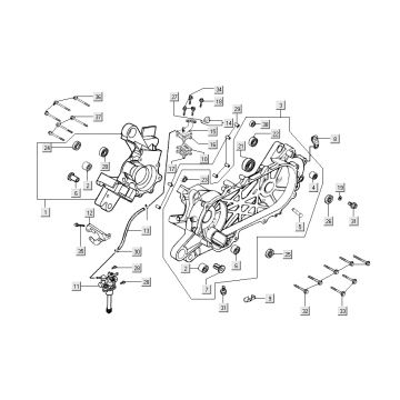Carter- Oliepomp Kymco Dink 50 2-takt LC zilver
